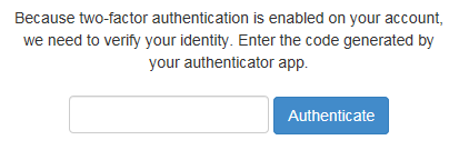 Safe Share 2FA authentication code