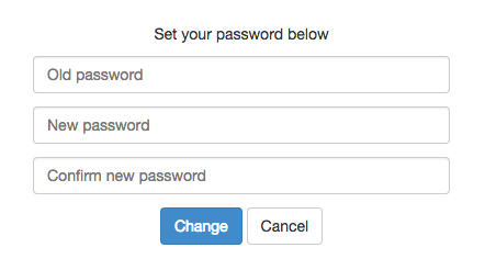 Changing your password