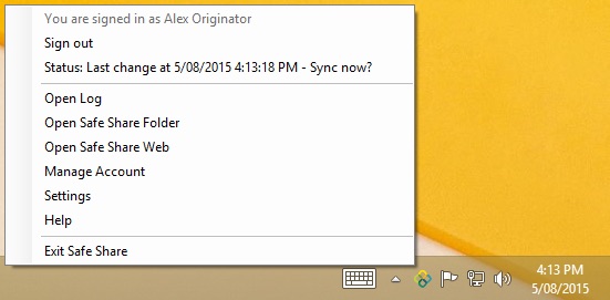 Managing your Covata user account