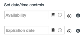 Date/time Controls