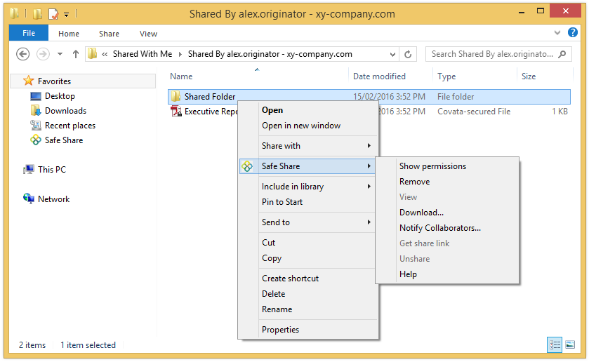 Identifying a folder's permissions