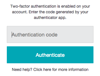 Safe Share 2FA authentication code