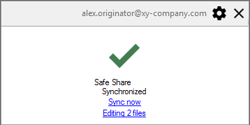 Files in 'edit mode'
