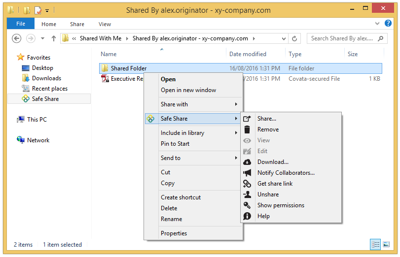 Identifying a folder's permissions
