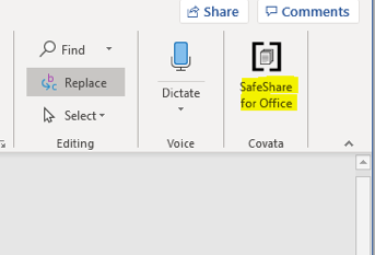 SafeShare for Office Add-in