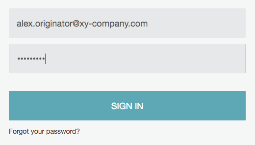 SafeShare sign-in page