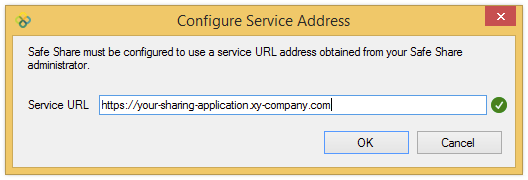 Configuring the service address